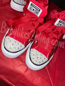 Custom Wedding Bling Athletic Sneaker