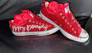 Custom Wedding Bling Athletic Sneaker