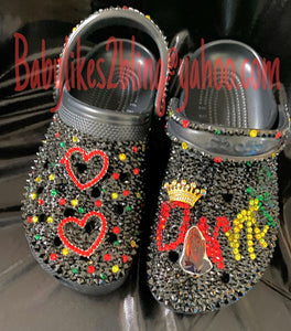 Custom Bling Rhinestone Adult Crocs