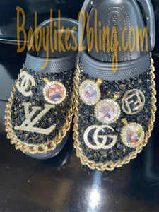 Custom Bling Rhinestone Adult Crocs