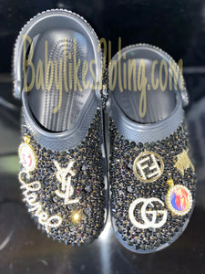 Custom Bling Rhinestone Adult Crocs