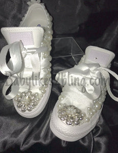 Custom Wedding Bling Athletic Sneaker