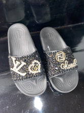 Load image into Gallery viewer, Custom Bling Rhinestone Croc Slides
