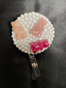 Yummy Gummy Bear Bling Badge Reels