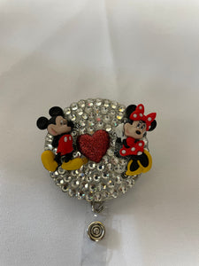 Bling Mouse Badge Reels