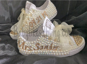 Custom Wedding Bling Athletic Sneaker