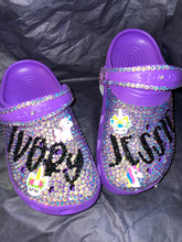 Load image into Gallery viewer, Custom Bling Rhinestone Children Crocs
