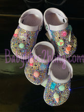 Load image into Gallery viewer, Custom Bling Rhinestone Children Crocs
