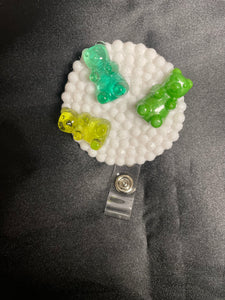 Yummy Gummy Bear Bling Badge Reels