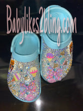 Load image into Gallery viewer, Custom Bling Rhinestone Children Crocs
