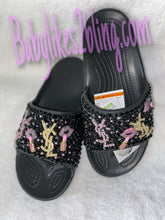 Load image into Gallery viewer, Custom Bling Rhinestone Croc Slides
