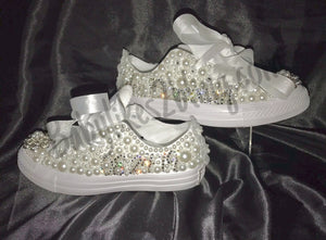 Custom Wedding Bling Athletic Sneaker